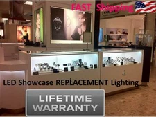LED Museum Quality Showcase / Display Case LIGHTING (600 lights total) NO UV