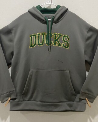 Oregon Ducks Hoodie Adult Size XL Long Sleeve Drawstring Pullover Gray