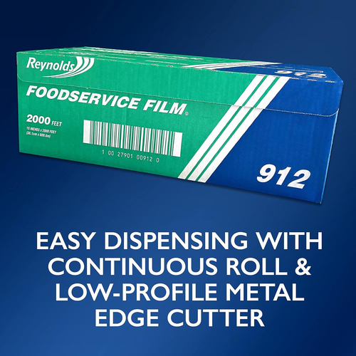 Foodservice Plastic Wrap Film, 2000 Foot Roll - Picture 2 of 12