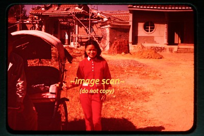 1950s Ektachrome Slide of Woman in Taiwan b15b