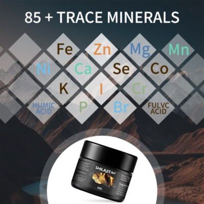 Reines Himalaya Shilajit Harz – 50g, Extrem Wirksam, Premium Hochfest, Natur