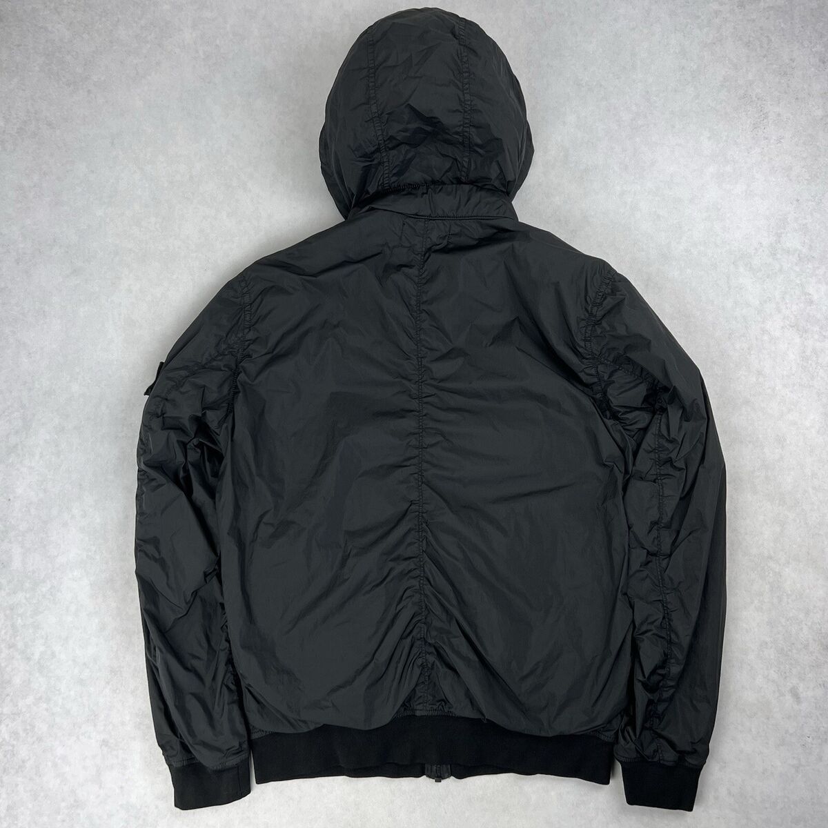 Stone Island Crinkle Reps NY Jacket Black Coat Medium 3642 Stone Island Crinkle Reps NY Jacket Black Coat Medium 3642