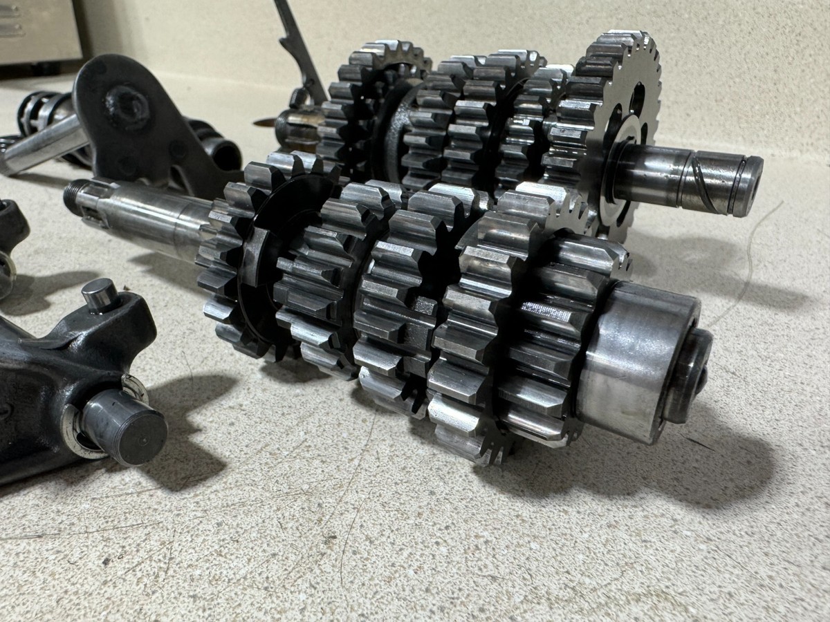 1976 Yamaha YZ125C 6-Speed Gear Set with Shift Drum , Shift