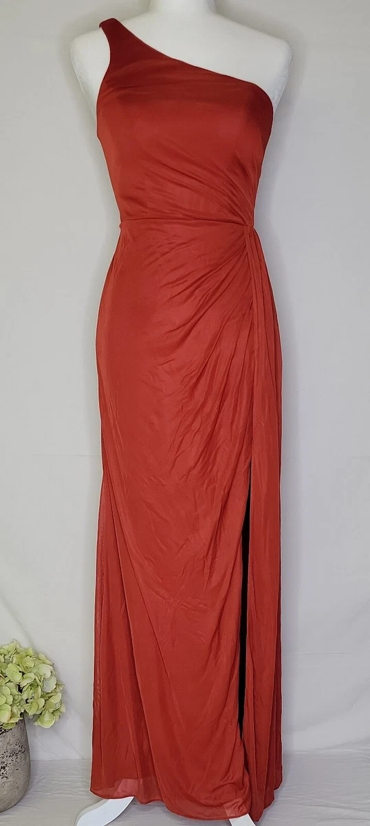 Azazie Brooke Bridesmaid Dress Red Size 2