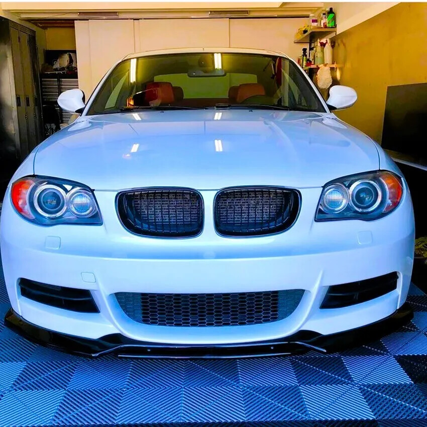 For BMW 1 Series E82 E88 Carbon Fibre Front Splitter M Sport