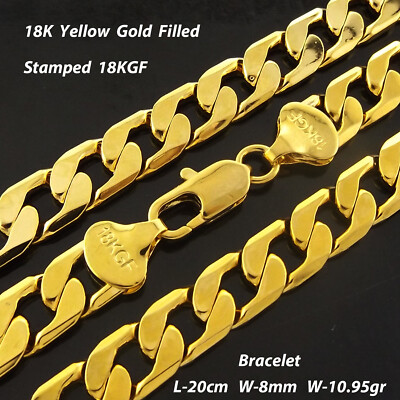 Bangle Real 18k Yellow Gold Filled Solid Ladies Medium Sz Cuff Bracelet 65mm - Foto 2