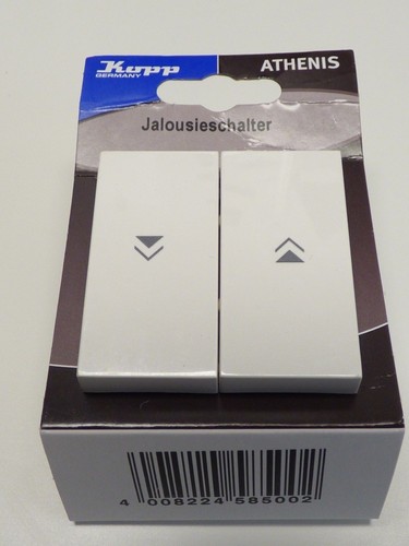 KOPP Athenis weiß Dimmer Schalter Steckdose Rahmen Taster Serie - Bild 13 von 15