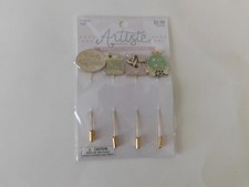 Artiste Enamel top straight pins 4pc