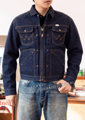 Red Tornado Men's Retro 24MJZ Denim Jacket Jean Outerwear 14OZ