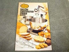 VINTAGE SUNBEAM DELUXE MIXMASTER MIXER RECIPES BOOK 1975 