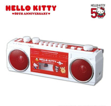 Hello Kitty Boombox 50th Anniversary ORION Portable Radio Cassette Recorder Gift