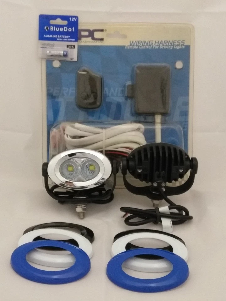 Kit de luces de inundación auxiliares LED 6000K para Yamaha FJR1300 (todos los años) Foto 4 de 4