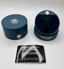 ⭕️ CITIZEN ECO-DRIVE EMPTY PRESENTATION DISPLAY STORAGE BOX & MANUAL/WARRANTY