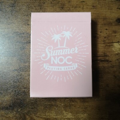 Holographic Gilded Pink Summer Noc Pro Playing Cards HOPC New Holo USPCC Deck
