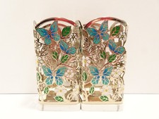 LOT 2 Bath  Body Works Butterflies in the Garden Foaming Hand Soap Holder Blue