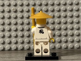 LEGO Ninjago Minifigure Sensei Wu - Pearl Gold Hat, Staff 9450 70505