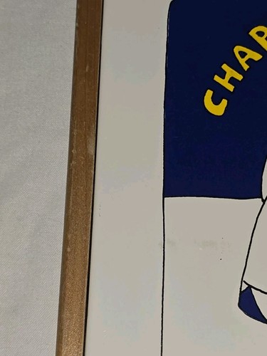 Sottopiumino vintage Barney Saltzberg con cornice in legno CHAPPY CHANUKAH firmato 1984 raro difficile da trovare - Foto 16 di 17