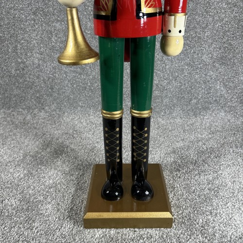 Big Christmas Nutcracker Soldier 24" Tall Red Gold Green Holiday Decor Figurine - Picture 6 of 19