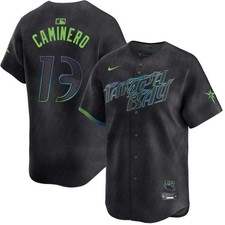 Hot Item Bay Rays 13 Junior Caminero City Connect Cool Base Jersey 3d S-5xl Hot Item Bay Rays 13 Junior Caminero City Connect Cool Base Jersey 3d S-5xl