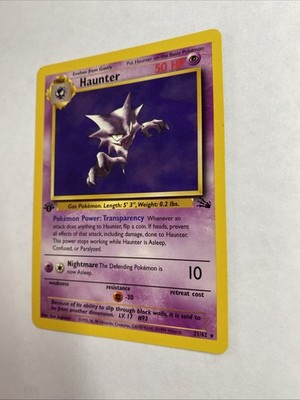 Haunter 21/62 Fossil Non Holo Rare 1st Edition | eBay