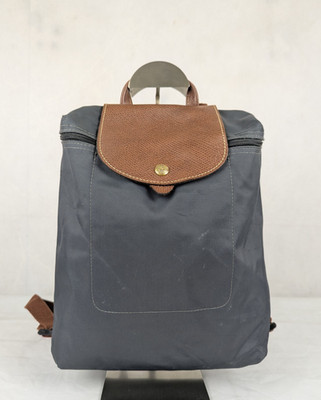 Longchamp Le Pliage Gray Nylon Backpack - Used - Authentic - Fast Dispatch