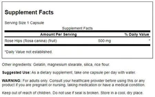 Swanson Rose Hips Capsules, 500 mg, 120 Count