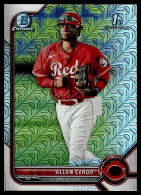 2022 Bowman #BCP-142 Allan Cerda Chrome Prospects Mojo Refractors