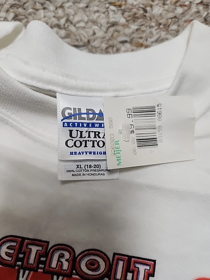 VTG Detroit Red Wings 2002 Stanley Cup Champions Caricature T Shirt Youth XL NWT - Image 4 of 4