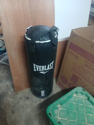 Everlast P00001222 40lb Heavy Punching Bag - Black/White