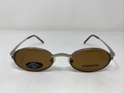Innovative IMF306 Pewter/Bronze 45-20-140 Eyeglasses Frame w/ Clip-on RB23