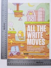 Scribblenauts Authentic Print Advertisement / Game Poster Art