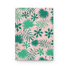 Tropical Floral Hardcover Journal Botanical Notebook Lined Diary 150 Pages