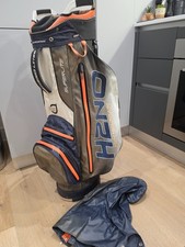 Superb Sun Mountain H2NO Cart/Trolley Golf Bag Blue/Grey 14-Way Divider & Hood