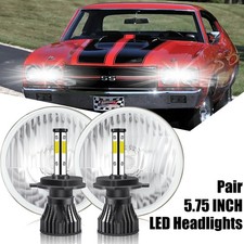 2pcs For 1967-1974 Dodge Charger 4pcs 5.75 Led Headlights High-low Lamp 2pcs For 1967-1974 Dodge Charger 4pcs 5.75 Led Headlights High-low Lamp