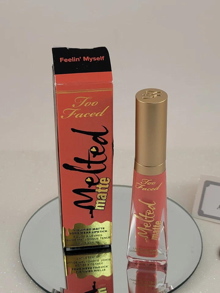 Too Faced Melted Matte Liquified Long Wear Lipstick FEELIN' MYSELF Full Size NlB - Image 2 of 4