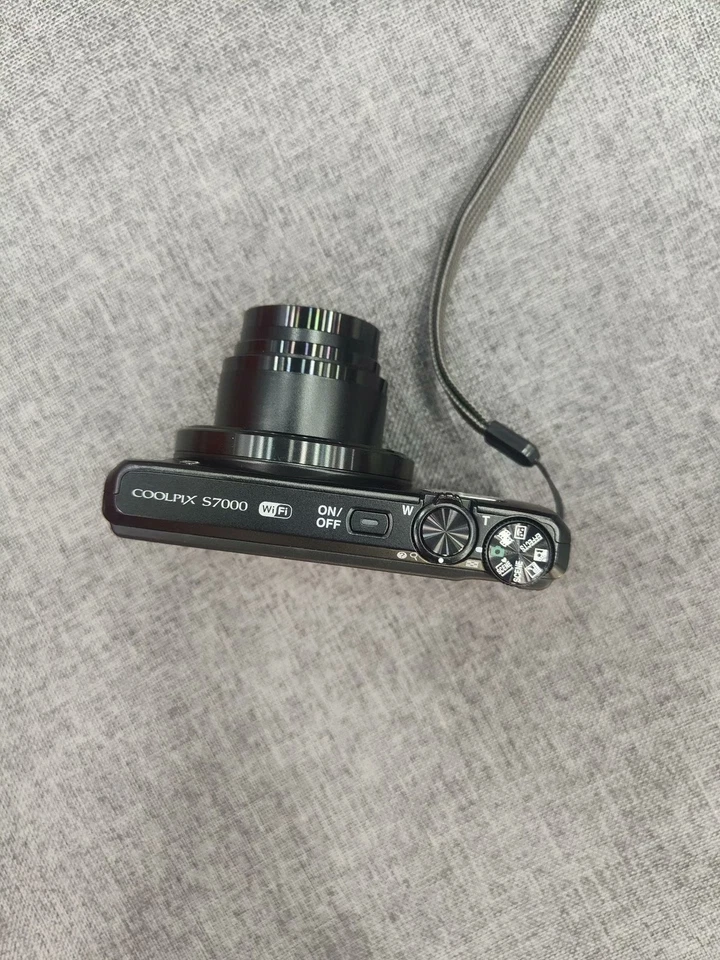 Nikon Coolpix S7000 Compact Digital Camera Black English language good condition - Image 3 of 4