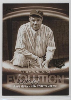 2019 Topps Evolution Of 150th Anniversary 45/150 Aaron Judge Babe Ruth HOF 4xt