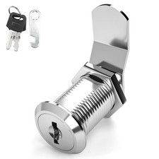 Keyed Alike Cabinet Cam Lock 1-1/8 Inch File Drawer Toolbox Mailbox Zinc Alloy
