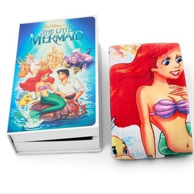 Disney The Little Mermaid Classic VHS Boxed Silk Touch Throw Blanket 50'' × 70''