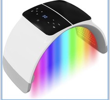 Photon LED Light Therapy Mask, 7 Colors LED Face Mask Light Therapy, Red Light