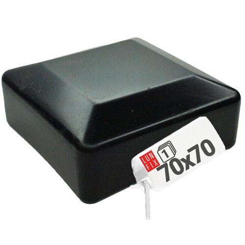 Pfostenkappe Schwarz 70x70 mm Zaunkappe Eckig - Bild 1 von 7