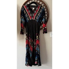 Vintage Carol little Multicolor Bohemian Maxi Dress size 8