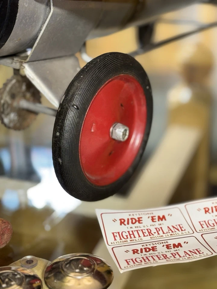 Keystone 1953 "RIDE 'EM" AVIÓN DE COMBATE/VIAJE EN AVIÓN PARA NIÑOS ¡MUY, MUY RARO!! Foto 4 de 4