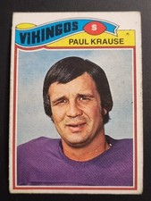 1977 Topps MEXICAN #125 Paul Krause Minessota Vikings HOF