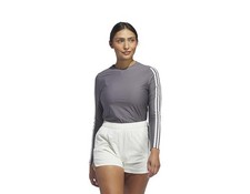 Adidas Womens Ultimate365 Golf Shirt Long Sleeve Crewneck, Charcoal, Small NEW