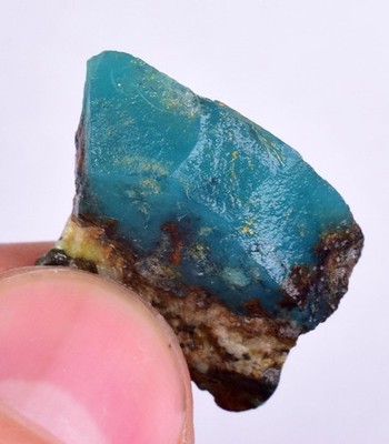 4,1grs GEM SILICA CHRYSOCOLLA Emeraldine Lily Mine Peru Scenic Chalcedon S147