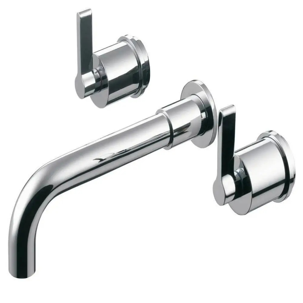 Ideal Standard Silver wall mounted basin mixer tap. 150mm spout. E0063AA