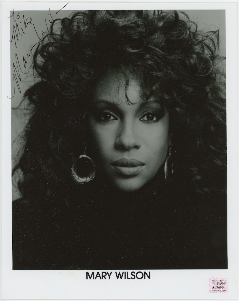 Mary Wilson The Supremes Autographed Signed 8x10 Photo AMCo COA
