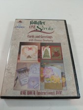 FolkArt One Stroke Cards Greetings DVD 2004 Donna Dewberry Painting Guide