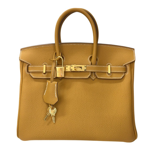 HERMES Birkin 25 Handbag K Stamp #OKB4557